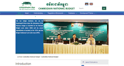 Desktop Screenshot of cambodianbudget.org