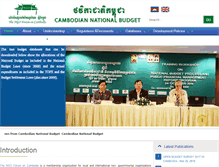 Tablet Screenshot of cambodianbudget.org
